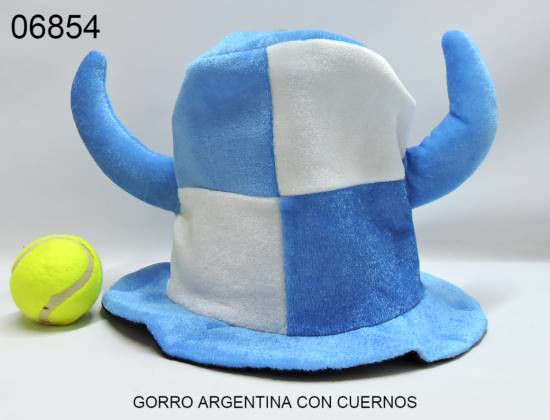 Imagen de GORRO ARGENTINA CON CUERNOS 2.24